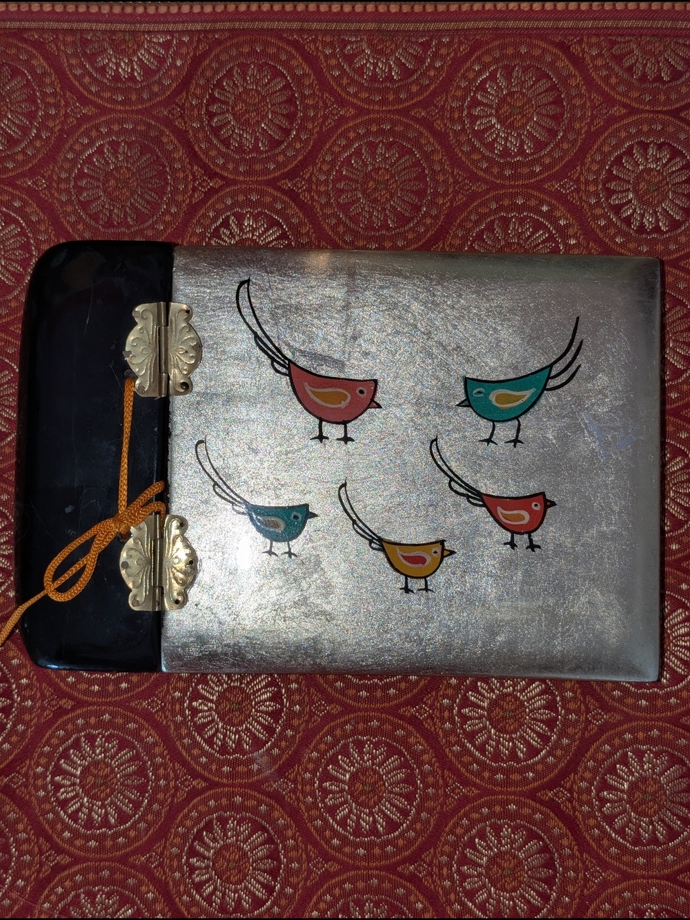 Hand-Painted Rare Vintage Lacquered Bird Album - Picture 4 of 10